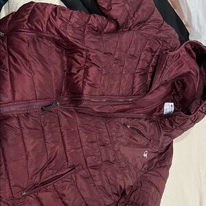 Champion Burgundy Puffer Jacket
